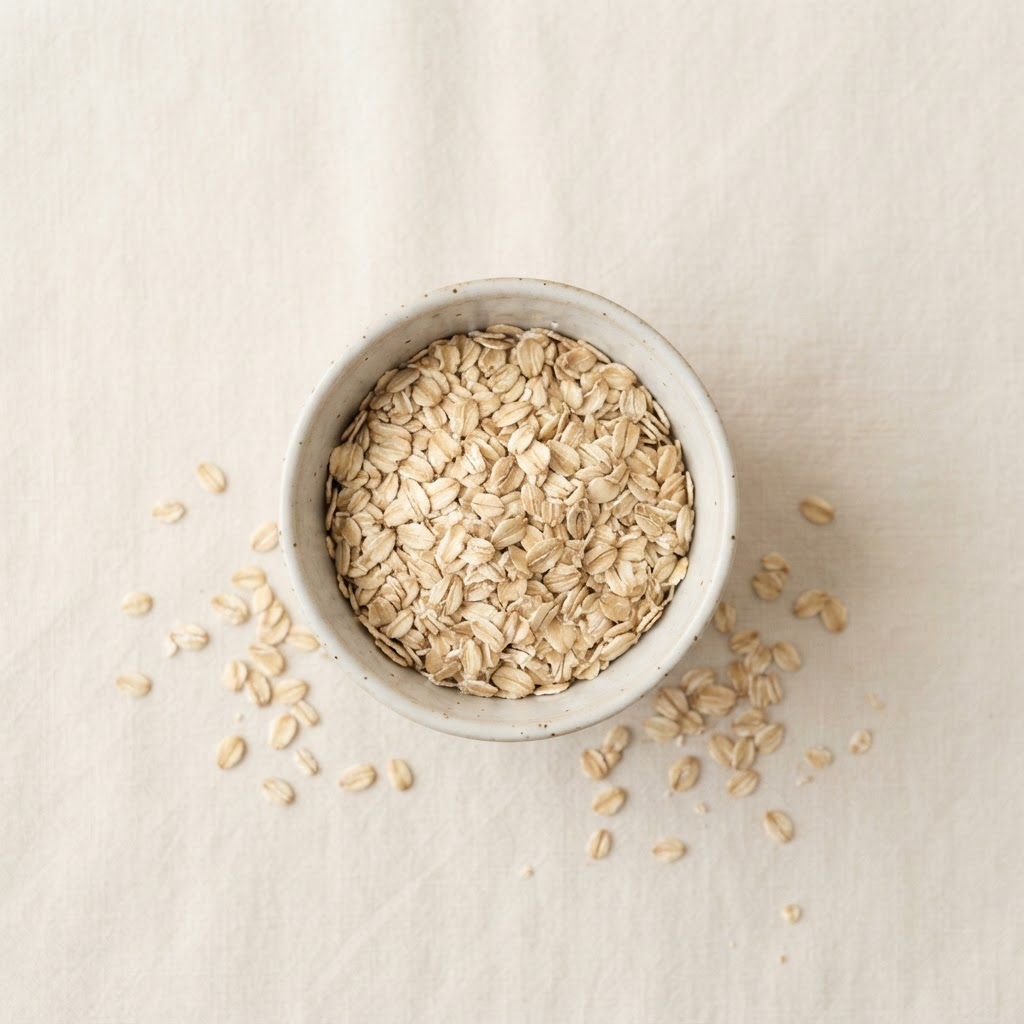 Hojuelas de avena en un tazón
